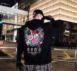 Fashion Harajuku Hoodie Sweatshirt Mens Casual Black Hip Hop Japan Pri
