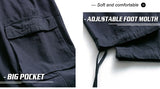 rainbowtouches fashion classic brand mens cargo pants big pocket tooling trousers loose high street style solid color overalls unique cargo style 4309