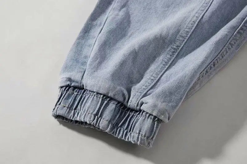 2023 new streetwear hip hop cargo pants mens jeans elastic harun joggers in autumn and spring men clothing unique joggers style 2771