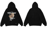 Gonthwid Men Hip Hop Hoodie Sweatshirt Streetwear Funny Bear Print Hoo