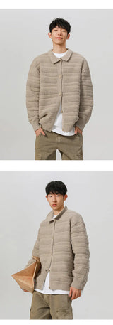 grunge winter jacket, layered citywear - aesthetic hip hop inspired casual wear