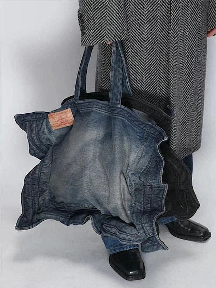 New 2024 Capacity Embroidered Project Messenger Strap Bag Men Women High Quality denimFunctional Shoulder Bags #787