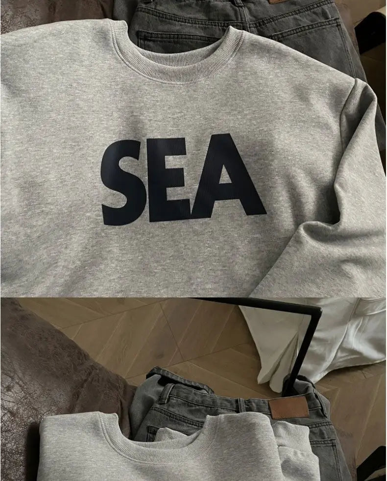 Trendy Korean Y2K Sweatshirts Men Women Hip Hop Autumn and Winter Plus Velvet Ins Trendy American Retro Style Jackets and Tops