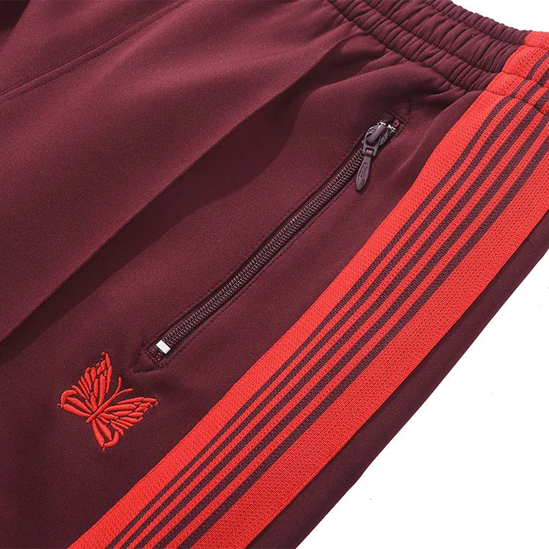 best quality embroidery logo new pants men woman side edge weaving stripe drawstring loose casual grey motion trousers unique default style 5138