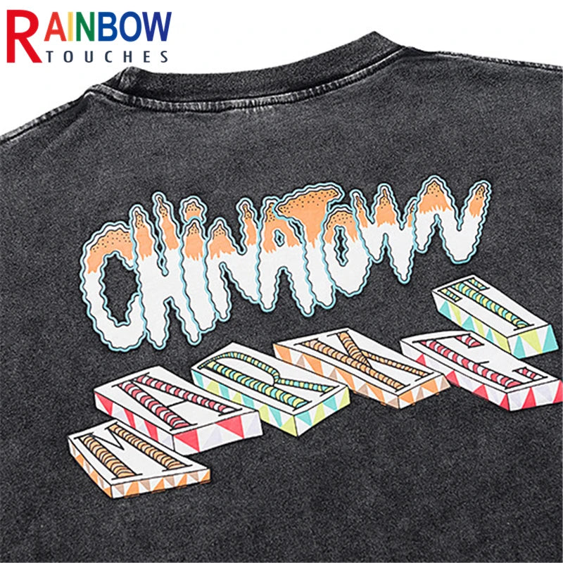 Anime Aesthetic Tee – Rainbowtouches 2022 New Brand Mens T Shirt Unisex High Stree – Urban Streetwear for Men & Women