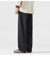 simple casual pants mens spring autumn loose fashion straight wide leg plus size pants cityboy streetwear trousers unique default style 2257