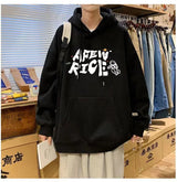 New Cartoon Astronaut Printed Pullover Hoodies For Men Autumn Letter