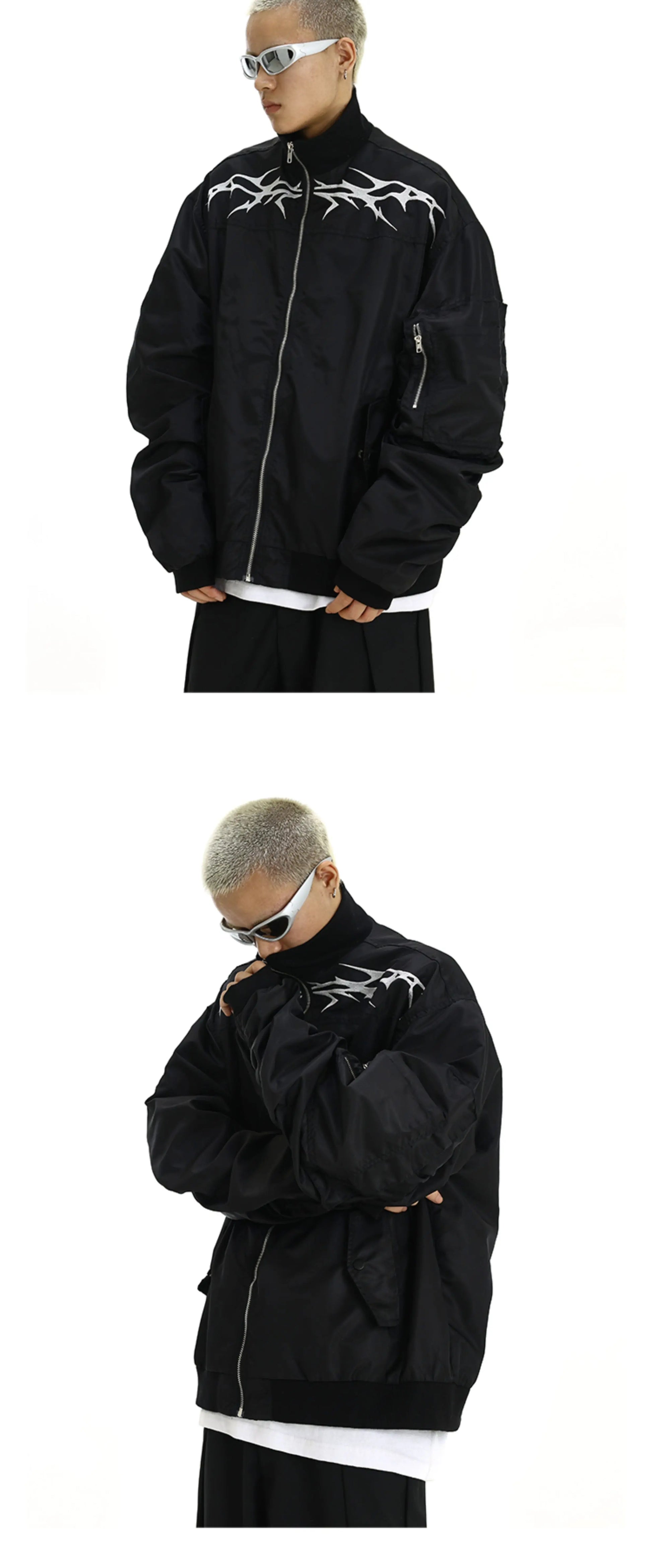 mens jacket winter warm parkas streetwear casual bomber zipper jackets hip hop fashion embroidery loose baseball coats nan ph - variant style 0b4d3e for streetwear fashion