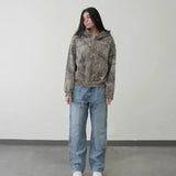 Street Y2K New Fashion Trend Fleece Thickened Spot Hoodie Women Haraju