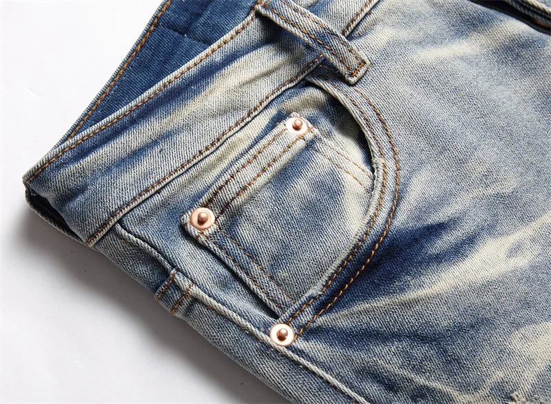 letter graffiti printed denim jeans pants mens punk bottons biker jeans streetwear slim fit hip hop new casual y2k pants joggers unique joggers style 4124