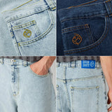 harajuku polar big boy baggy jeans y2k gothic pants graphic embroidery japanese streetwear jeans vintage mens wide trousers unique jeans style 246