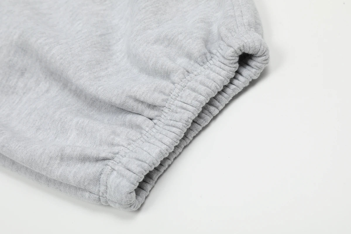 high street letter print fleece joggers sweatpants for men and women solid baggy casual trousers oversized loose sport pants unique joggers style 4536