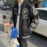 checkered varsity coat, layered streetwear look, trendy