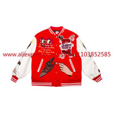 casual layering jacket featuring 2024 autumn winter vintage high street vibe style american heavy duty embroidered baseball jacket coat men top oversize hip hop design – premium quality jacket for men