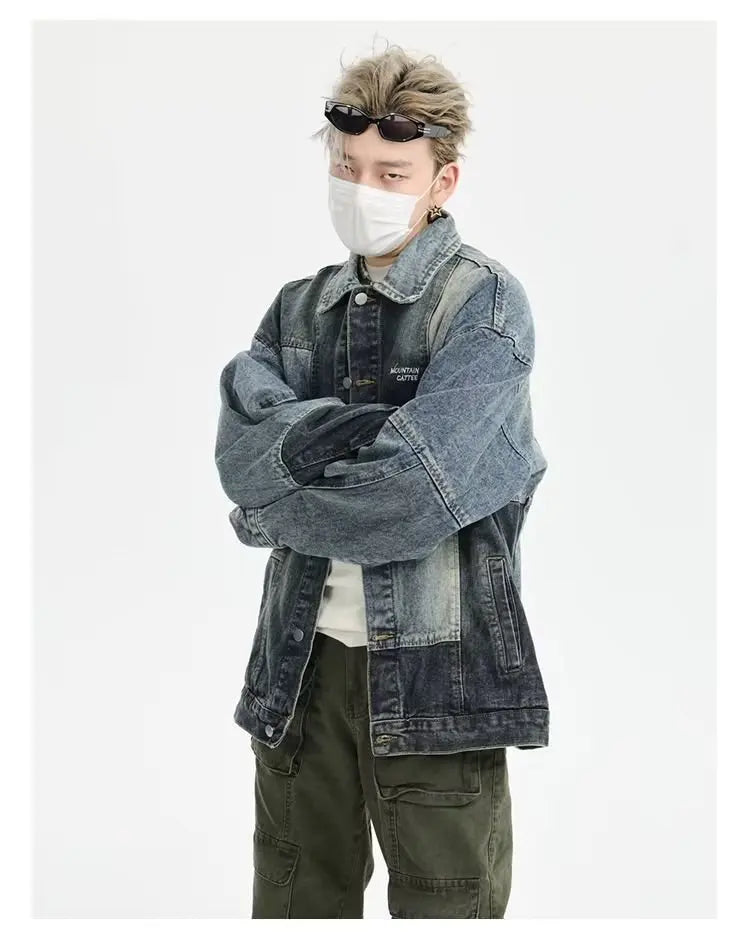 double-layer urban hoodie, modern streetwear, for men, fall streetwear outfit, oversized style, layered fashion, modern aesthetic