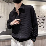 2023 Summer New Light Luxury Fashion Korean Shirt Men Short-sleeved Casual All-match Shirt Boutique Clothing Simple Style