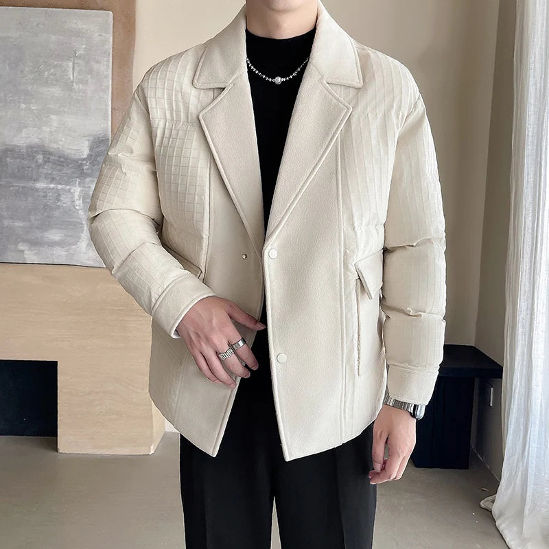 leather panel bomber, high-street look - oversized graphic apparel for edgy looks