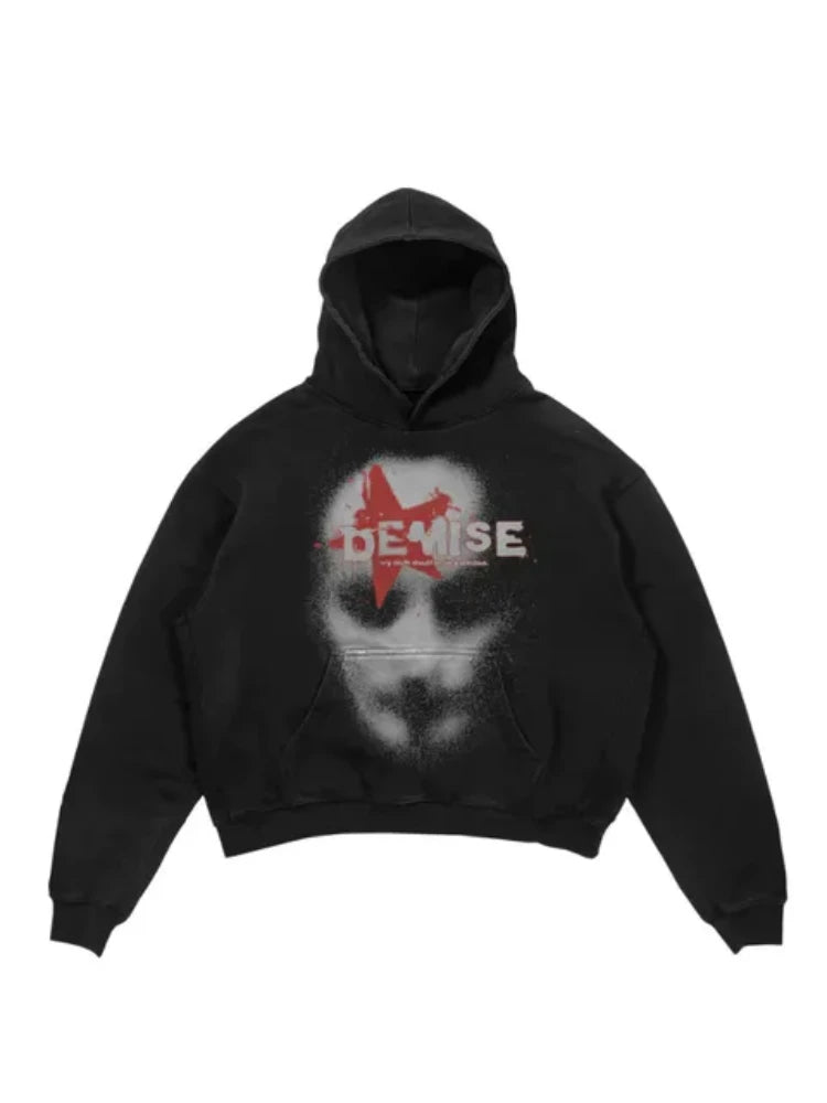 Y2K Womens Top Hoodies Sweatshirt Pullover Oversized Streetwear Vintage