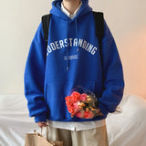 Autumn Mens Letter Design Printed Pullovers Hoodies Y2K Vintage Street