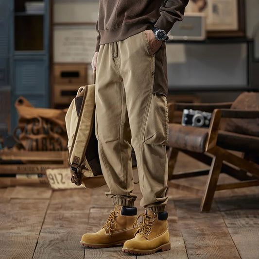 american vintage patchwork cargo pants for men baggy comfortable joggers sweatpants casual outdoor elastic waist trousers relaxed fit joggers