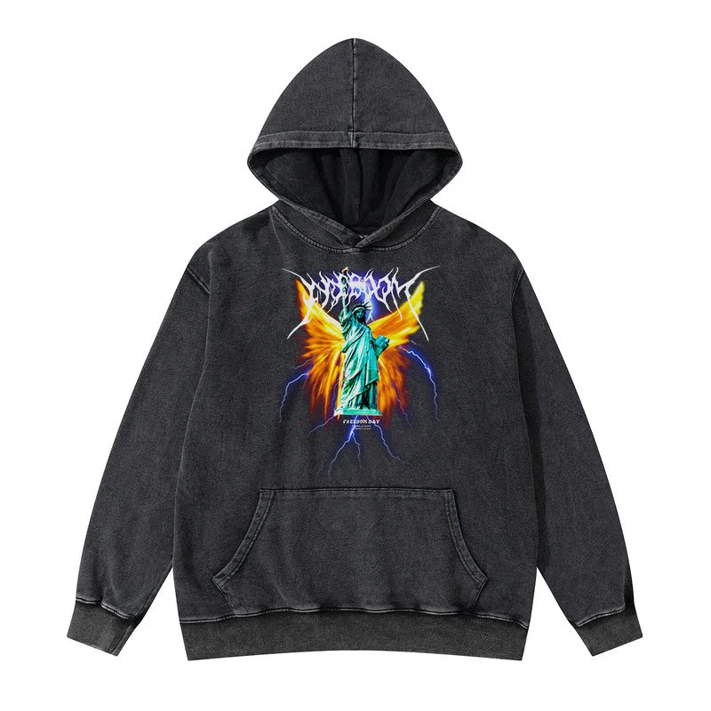 trapwear graphic tee featuring rainbowtouches hoodies mens popular high street wear vintage casual superior quality printed black hip hop cotton men clothing