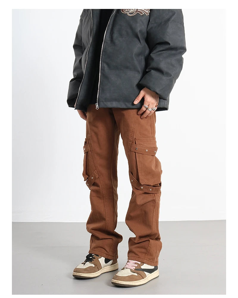hip hip pants mens cargo harem pant streetwear side pockets harajuku joggers unisex baggy hosen loose straight cotton trousers unique joggers style 3200