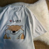 Gothic Graphic tee – Japanese New Summer Pure Cotton Cartoon Printed Short Sleeve
