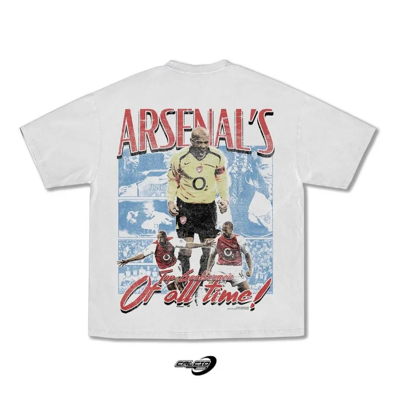 Trapwear Streetwear top – European And American Football Anime Portrait Print Top Men