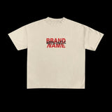 Grunge Y2K T-Shirt – Bleached Effect with Cursed Skull Art