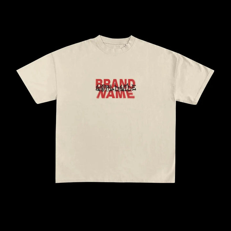 Grunge Y2K T-Shirt – Bleached Effect with Cursed Skull Art