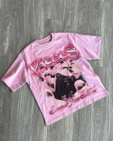 Y2k Aesthetic print tee – 2024 Y2K American High Street Fashion Brand Short Sleeved To