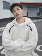 Heavy Weight American Hoodie Mens Spring Autumn 2024 Color Blocking Lo