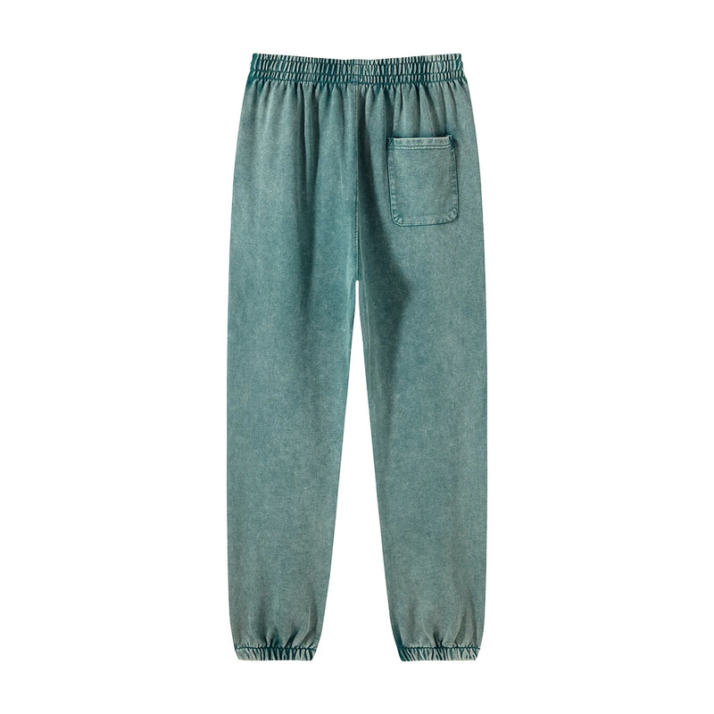 high street dark distressed vintage baggy joggers pants ins versatile drawstring sports pants men washing wax dyeing sweatpants unique joggers style 3200