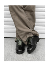 Vintage Casual Leather Shoes Men Women Streetwear Fashion Lightweight Commute Business Leather Derby Shoes