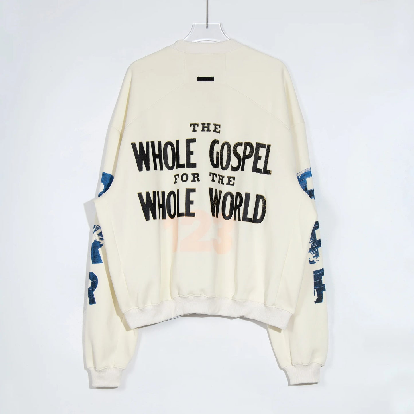 RRR123 Brand FASHION Jerry Same High-Street Print Gospel Cross Cotton Casual Long-Sleeved Roundneck Sweatshirt Pullover