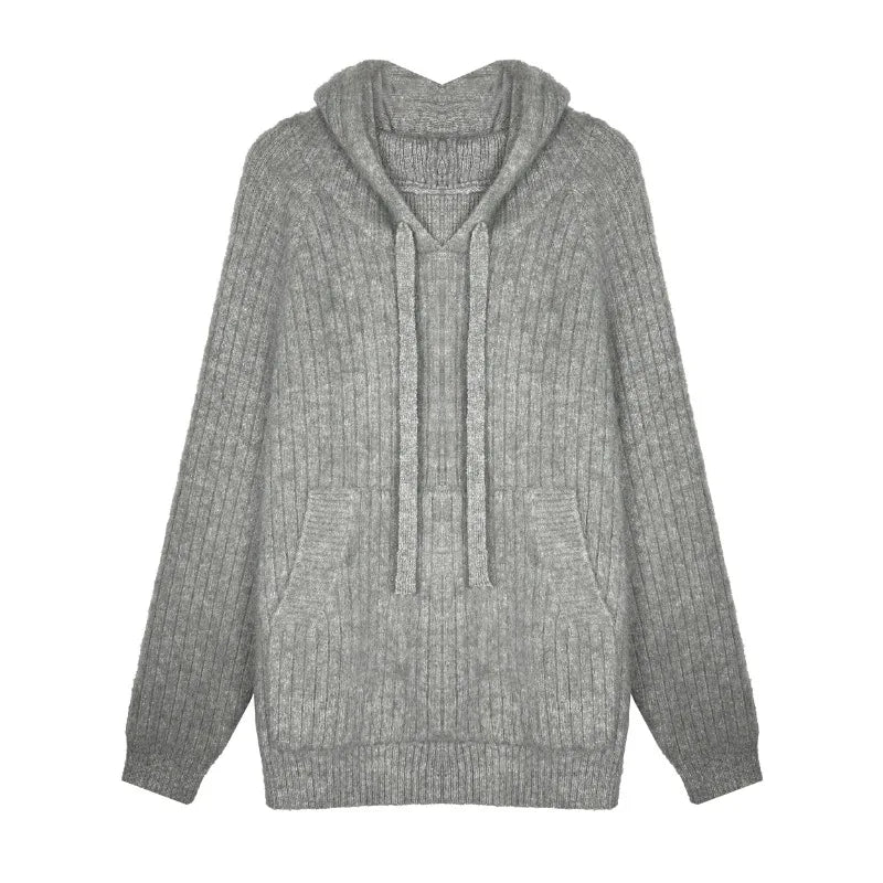 varsity flame knitwear, statement sweater, cozy knitwear for men, oversized grunge aesthetic winter top