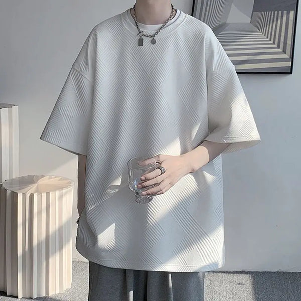 Sadcore Vintage anime – 2023 Summer Men T Shirt Short Sleeve Loose Fashion New Desig