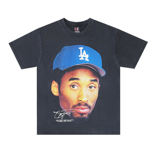 vaporwave aesthetic print tee featuring 2024 summer vintage retro kb portrait print high street hip pop casual loose cotton t shirt tops