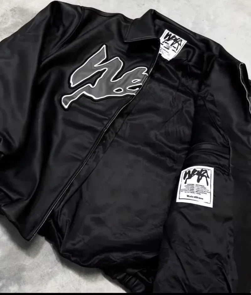 Bold Graphic Bomber Streetwear Photo-Ready Jacket
