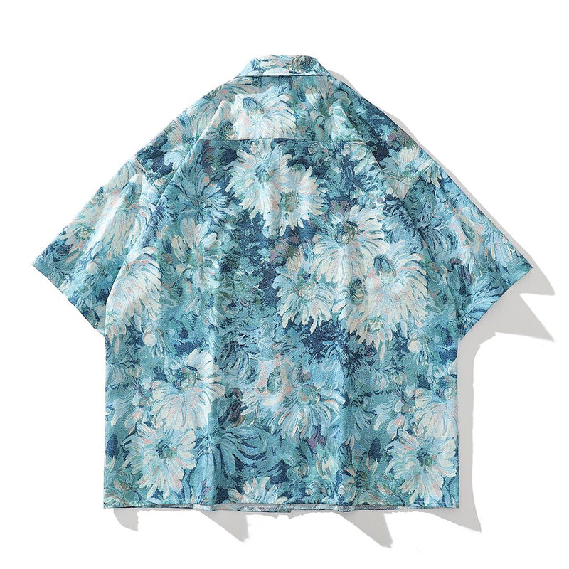 "Summer Leafs" Unisex Men Women Streetwear Graphic Shirt Daulet Apparel