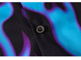 Dark Icon Flame Hawaiian Shirts Men Street Polo Shirts Holiday Beach Shirts for Men Man Blouse