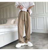 2023 summer new fashion straight trousers mens casual pants thin section wide leg pants boutique clothing simple style unique default style 3716