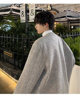 grunge winter jacket, layered citywear - comfortable cotton fit with bold prints