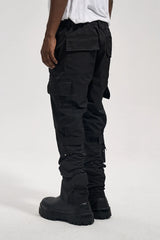 fashion zipper open waist pants with side pockets cargo pants trousers streetwear hip hop military casual pants joggers men unique joggers style 978