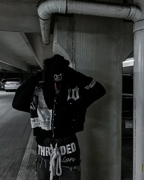 Harajuku Hip Hop Retro Patch Oversized Hoodie Sweatshirt Punk Rock Got