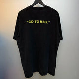 Skatercore Top – Saint T Shirt Men Woman 2024Ss High Quality Wash Black Skull – Urban Streetwear for Men & Women