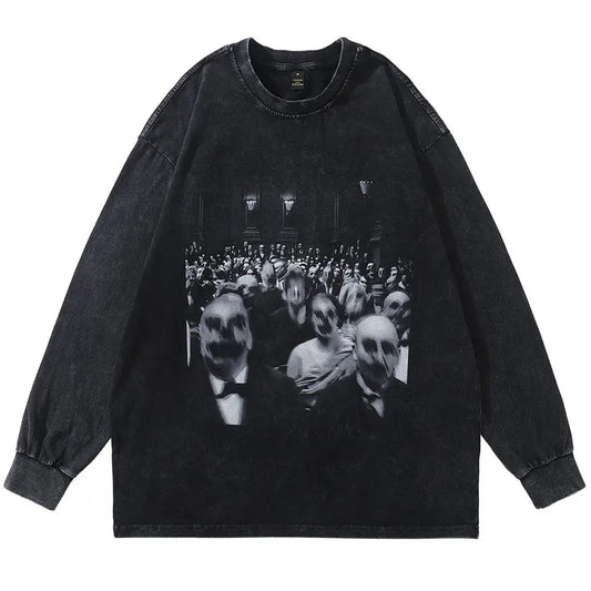 Vaporwave Oversized shirt – Men T Shirts Streetwear Hip Hop Vintage Graphic Print Punk G