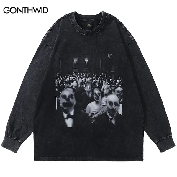 Vaporwave Oversized shirt – Men T Shirts Streetwear Hip Hop Vintage Graphic Print Punk G