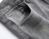 distreesed frayed painted casual baggy jeans for men ripped streetwear washed gray denim trousers oversized unisex hole cargos unique cargo style 4708