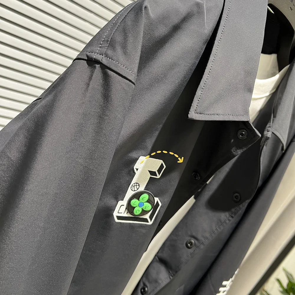 Hooded nan streetwear urban zip-up minimalist